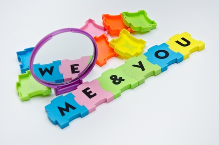 puzzle me and you の写真素材