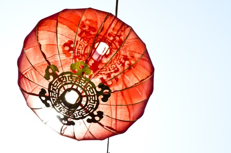 happiness symbol chinese newyear lanternの写真素材