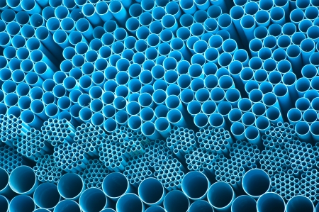 blue pvc pipeの写真素材