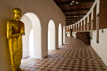 pathway in Thai templeの写真素材