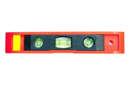 spirit level isolated on white background