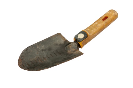 spade tool on white background