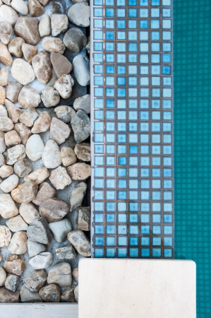detail of swimming pool edgeの写真素材