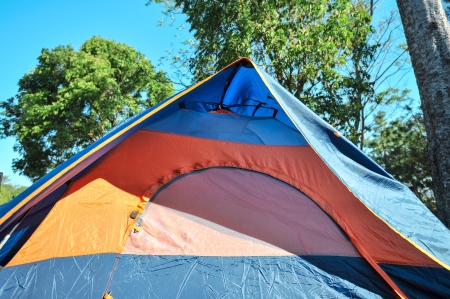 touristic tent close upの写真素材