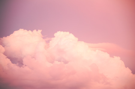 shade sky with pink clouds in twilight abstract background