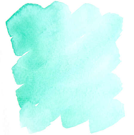 a photo image of abstract green sky watercolor on paper, hand paint of green sky watercolor for...