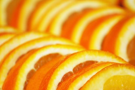 Sliced Orangesの写真素材