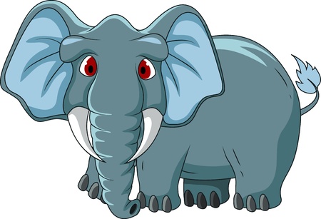 cute elephnat cartoonのイラスト素材