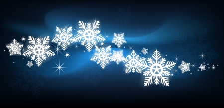 blue snowflake Christmas backgroundのイラスト素材