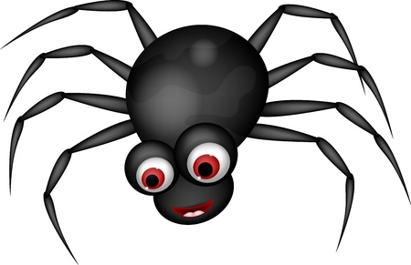 funny spider cartoonのイラスト素材