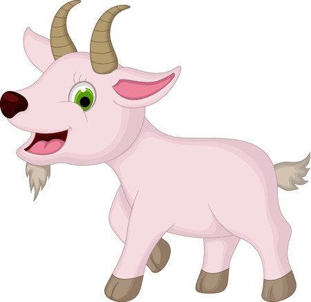 goat cartoonのイラスト素材