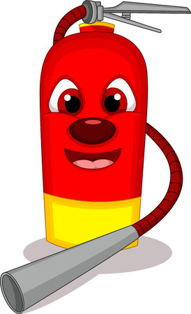 Cartoon illustration of fire extinguisherのイラスト素材