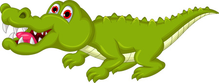 crocodile cartoonのイラスト素材