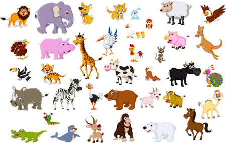 big animal cartoon collection