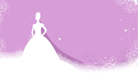 Beautiful bride for you designのイラスト素材