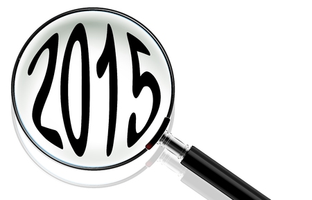 Magnifying Glass with 2015 concept for you designのイラスト素材