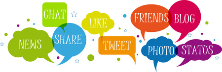 Social network in speech balloons
