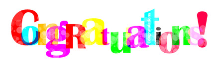 Congratulations letter for you designのイラスト素材