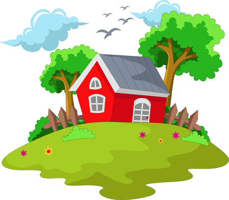 cartoon house for your designのイラスト素材