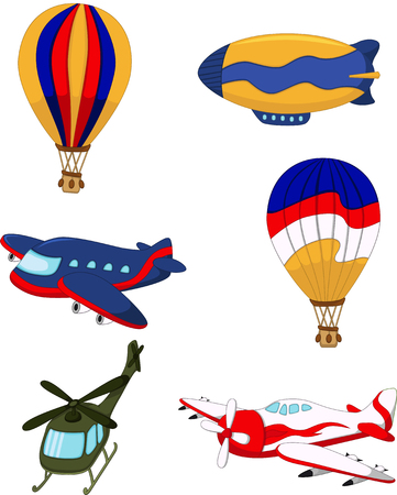 collection of air transportation cartoonのイラスト素材