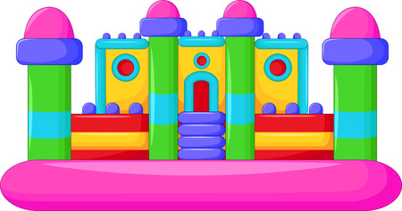 baloon house cartoonのイラスト素材