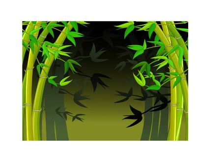 Cool Bamboo Forest Cartoon for your designのイラスト素材