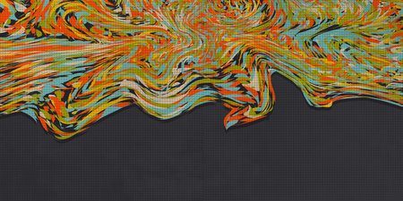 Brutalism Retro Abstract wave  background vectorのイラスト素材