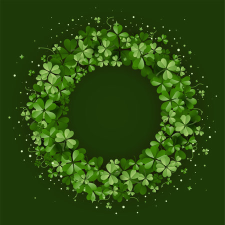 Elegant Saint Patrick's Day Background, for banner, flyer, poster, sales, etc. vector illustrationのイラスト素材