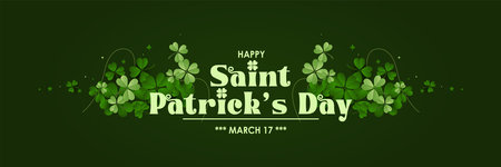 Elegant Saint Patrick's Day Background, for banner, flyer, poster, sales, etc. vector illustrationのイラスト素材