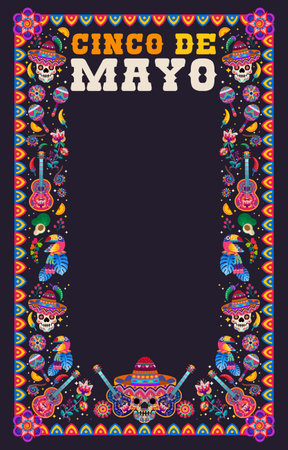 cinco de mayo background. vector illustrationのイラスト素材