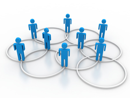 Global business network conceptの写真素材