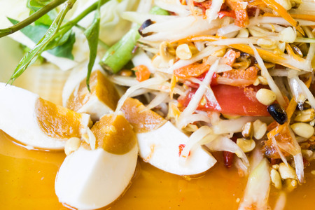 Thai papaya saladの写真素材