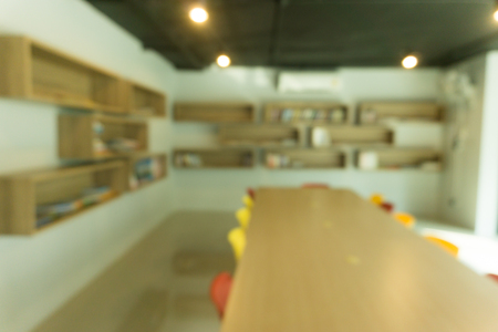 Blurred public library.の写真素材
