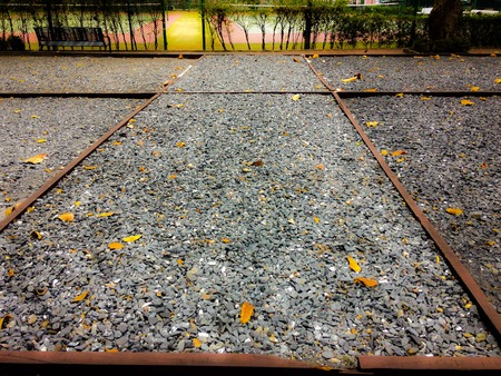 Gravel and stone floorの写真素材