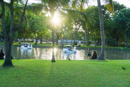 CHATUCHAK PARK, large public park for relaxing in holiday.のeditorial素材