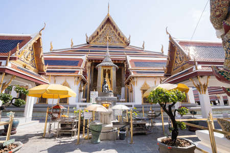 Wat Phra Kaew landmark in Bangkok Thailand.の写真素材