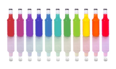 Colorful bottlesの写真素材