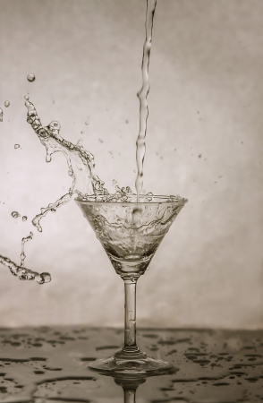 Glass splashの写真素材