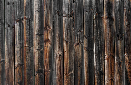 Dark Brown Vintage Wood Planks Backgroundの写真素材