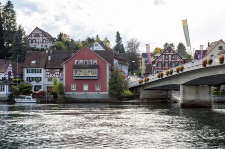 Scenic view of Stein Am Rhein, a small historic town on the River Rhine in Schaffhausen, Switzerland