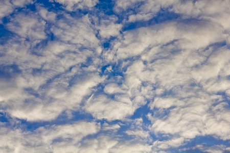 Beautiful abstract blue sky with cloud closeup