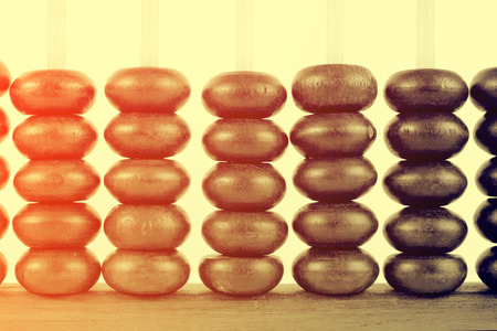 Vintage style - Wooden abacus beads