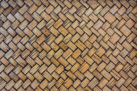 Bamboo weave yellow and detail texture styleの写真素材
