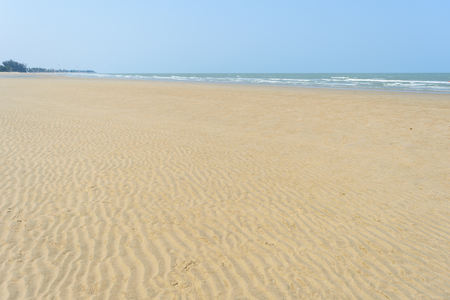 the texture of the sea sand in a beachの写真素材