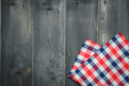tablecloth on wooden background or backdropの写真素材