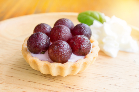 tart grapes cream cheese.の写真素材