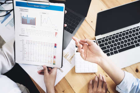 A female business consultant describes a marketing plan to set business strategies for women...