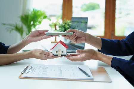 Bribery, corruption, collecting money from business operations between government officials and private companies.の写真素材