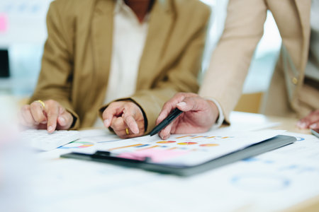 Asian entrepreneurs and business people meeting in a conference room in business planning, financial...