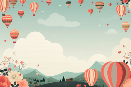 empty note frame space  with Valentine's Theme background, festival Valentines day, generative aiの素材